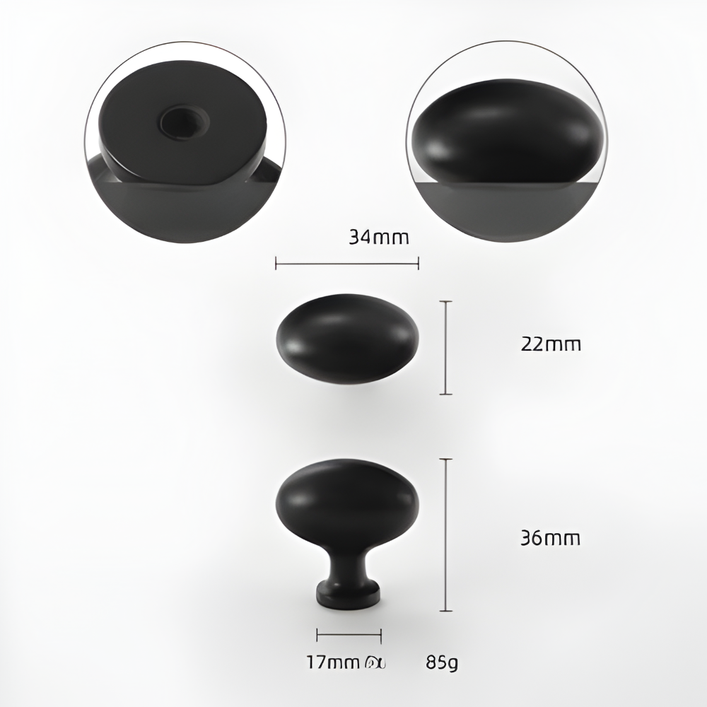 Elegante Massive Messing Schrankknöpfe - Premium Italienische Handwerkskunst