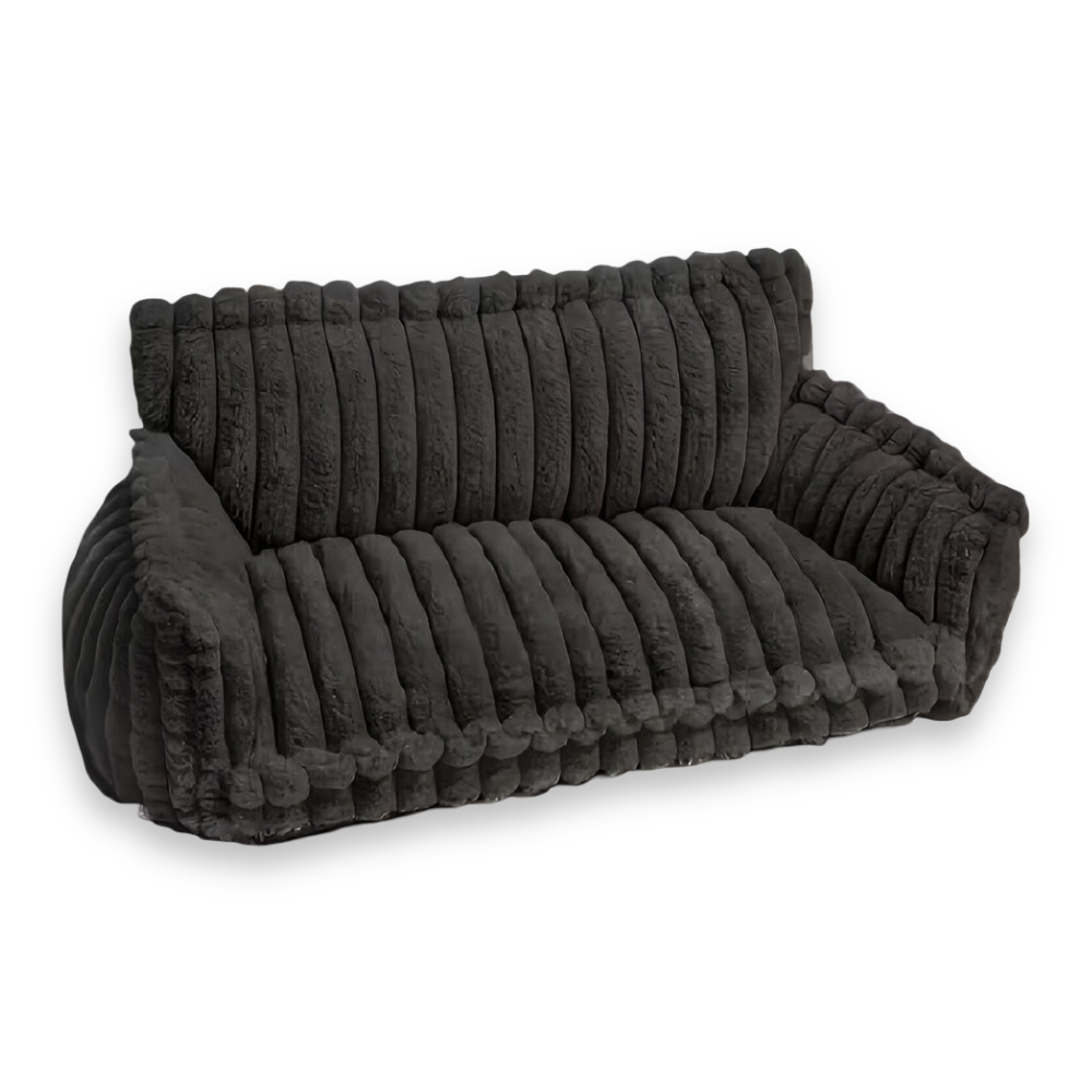Hundesofa Gestreift & Gelenkschonend – Hoher Rand & Weiche Polsterung
