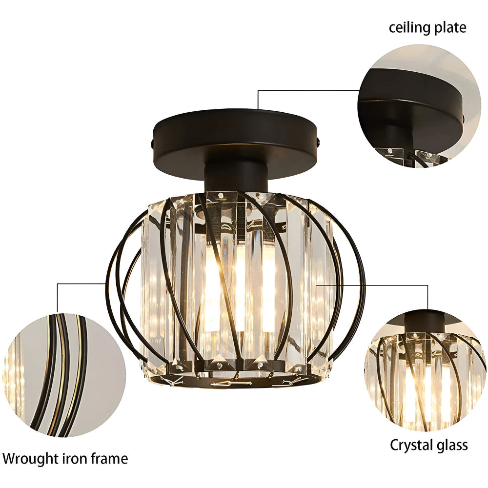 Elegante Skandinavische Stil Glas-Deckenleuchte für Flure