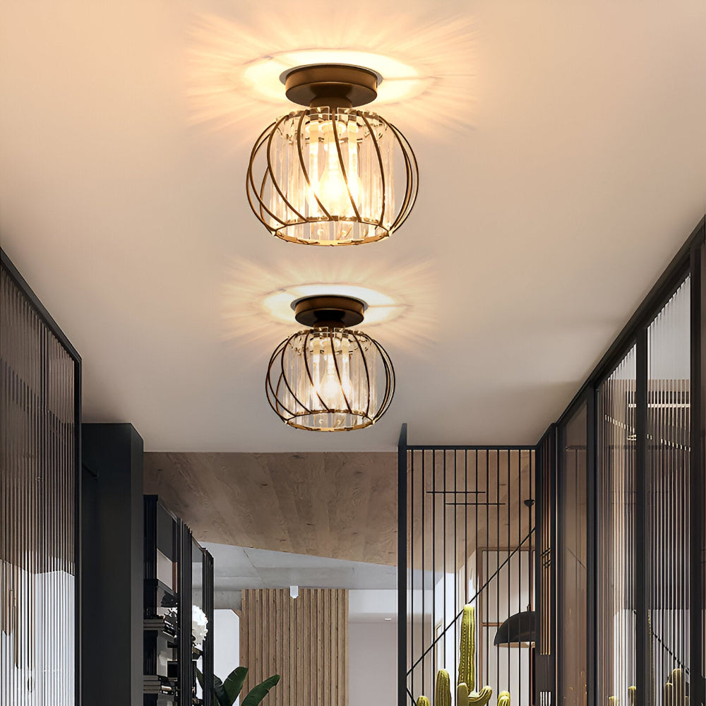 Elegante Skandinavische Stil Glas-Deckenleuchte für Flure