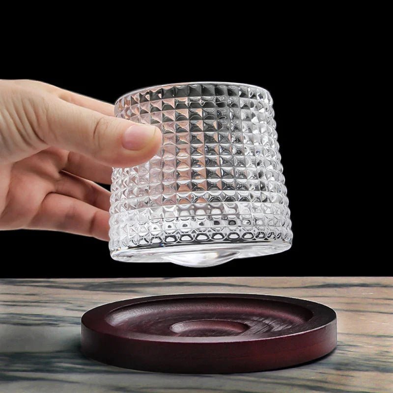 Elegante Drehende Whiskeygläser - Hochwertiges Bleifreies Kristallglas für Stilvolle Genussmomente 4