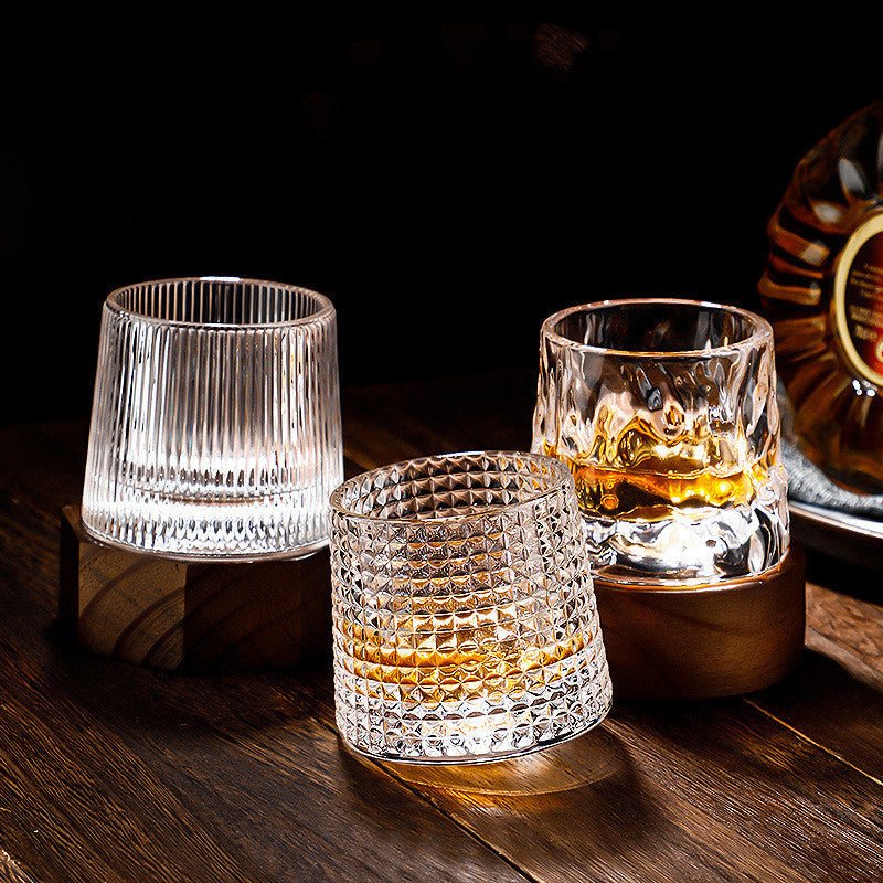 Elegante Drehende Whiskeygläser - Hochwertiges Bleifreies Kristallglas für Stilvolle Genussmomente 8