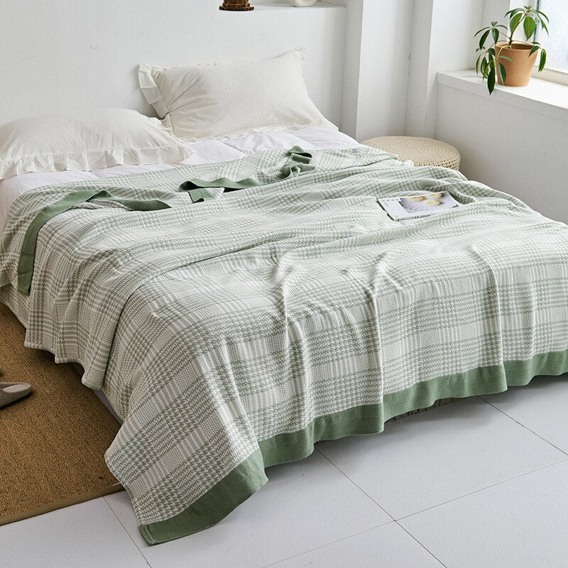Elegante Japanische Wolldecke - Weiche Baumwolle für Stilvolles Wohnen und Sofa - 8