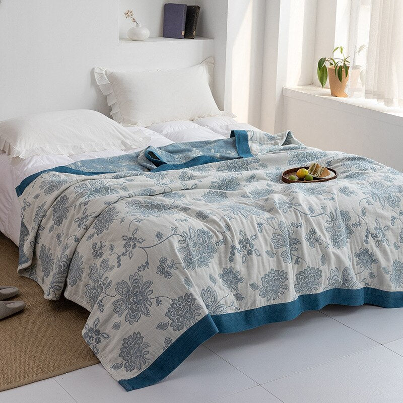 Elegante Japanische Wolldecke - Weiche Baumwolle für Stilvolles Wohnen und Sofa - 9