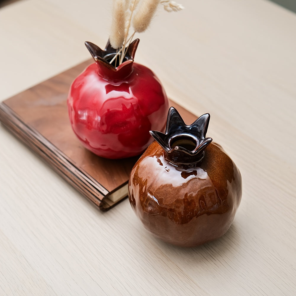 Elegante Keramische Bodenvase - Kronenform in Luxuriöser Glasur für Stilvolles Wohnen 3