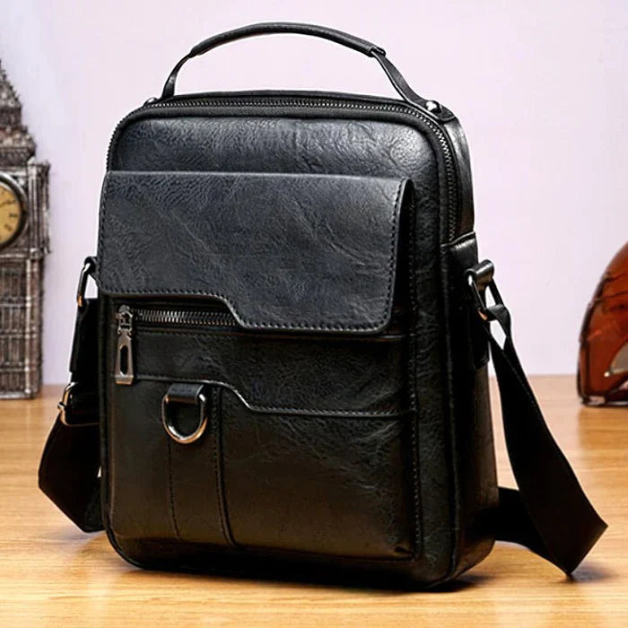 Elegante Leder Umhängetasche Damen - Hochwertiges Material Schwarz für Jeden Anlass 9