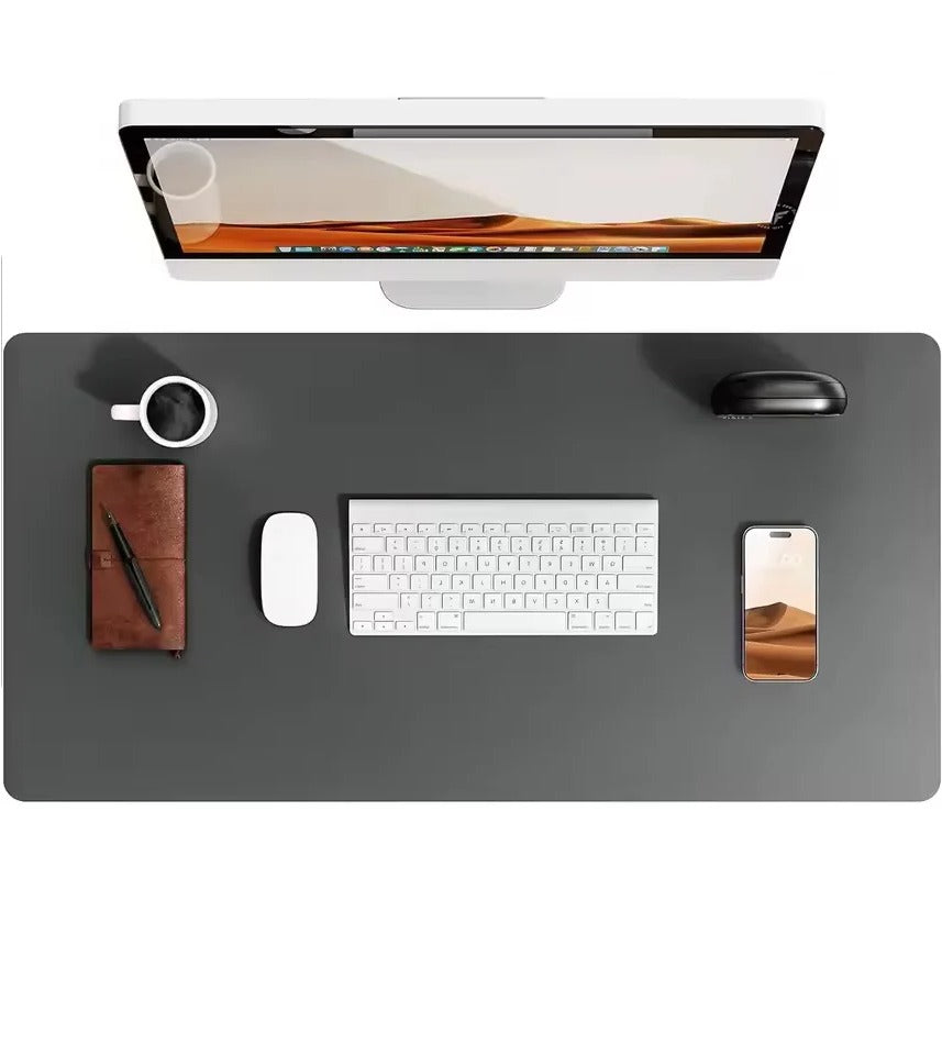 Elegante Schreibtischmatte 80x40cm - Wasserabweisend mit Rutschfester Wildleder-Unterlage für Ordentliches Home Office 1