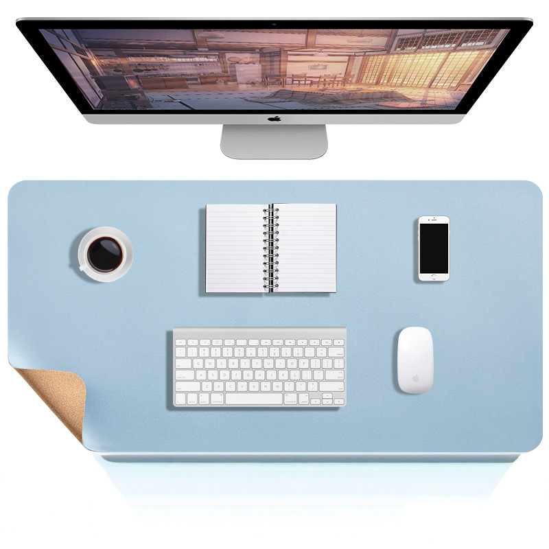 Elegante Schreibtischmatte 80x40cm - Wasserabweisend mit Rutschfester Wildleder-Unterlage für Ordentliches Home Office 10