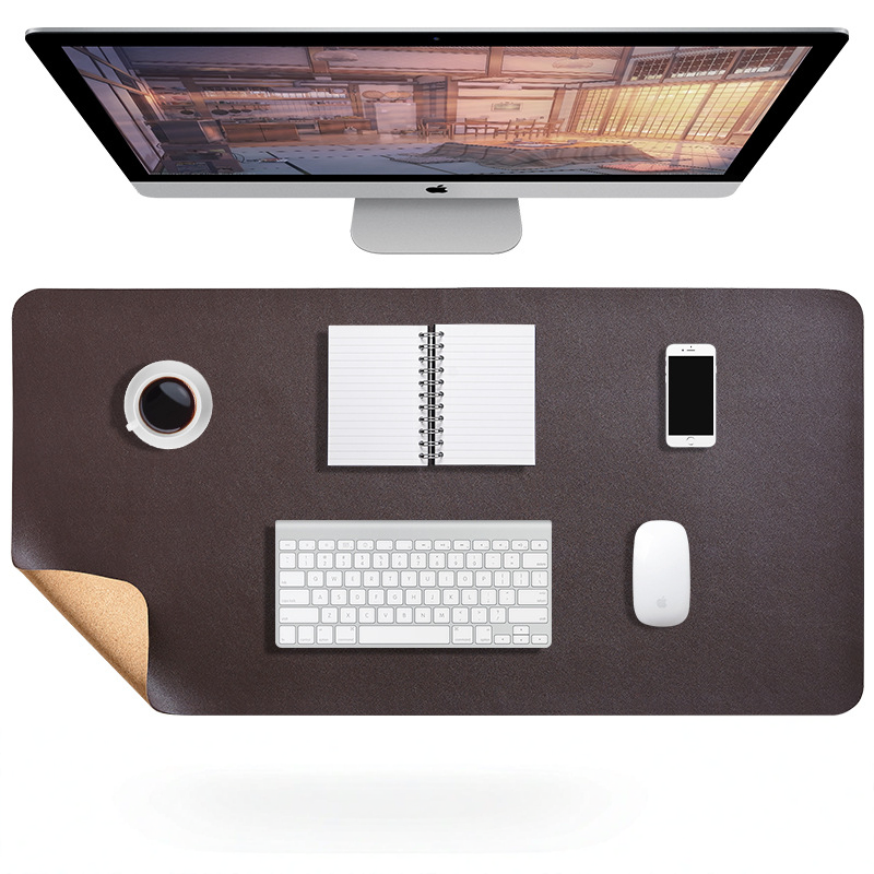 Elegante Schreibtischmatte 80x40cm - Wasserabweisend mit Rutschfester Wildleder-Unterlage für Ordentliches Home Office 13
