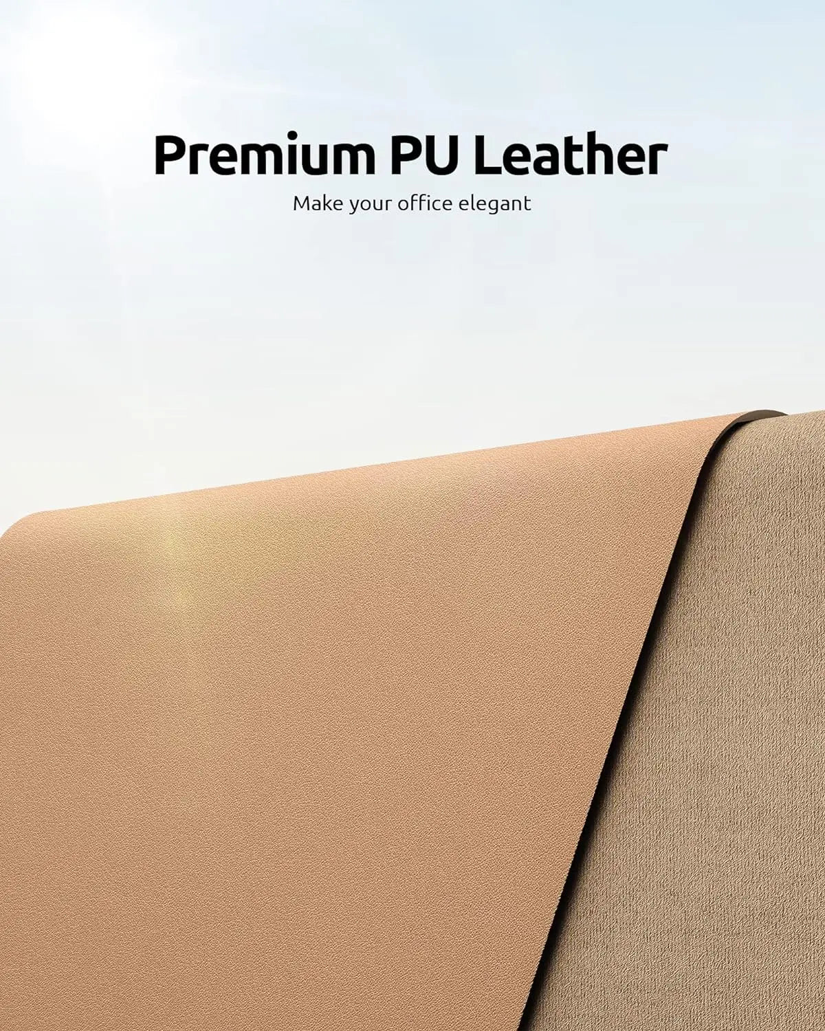 Elegante Schreibtischunterlage – Rutschfeste PU-Leder-Matte in mehreren Farben für das Büro 4