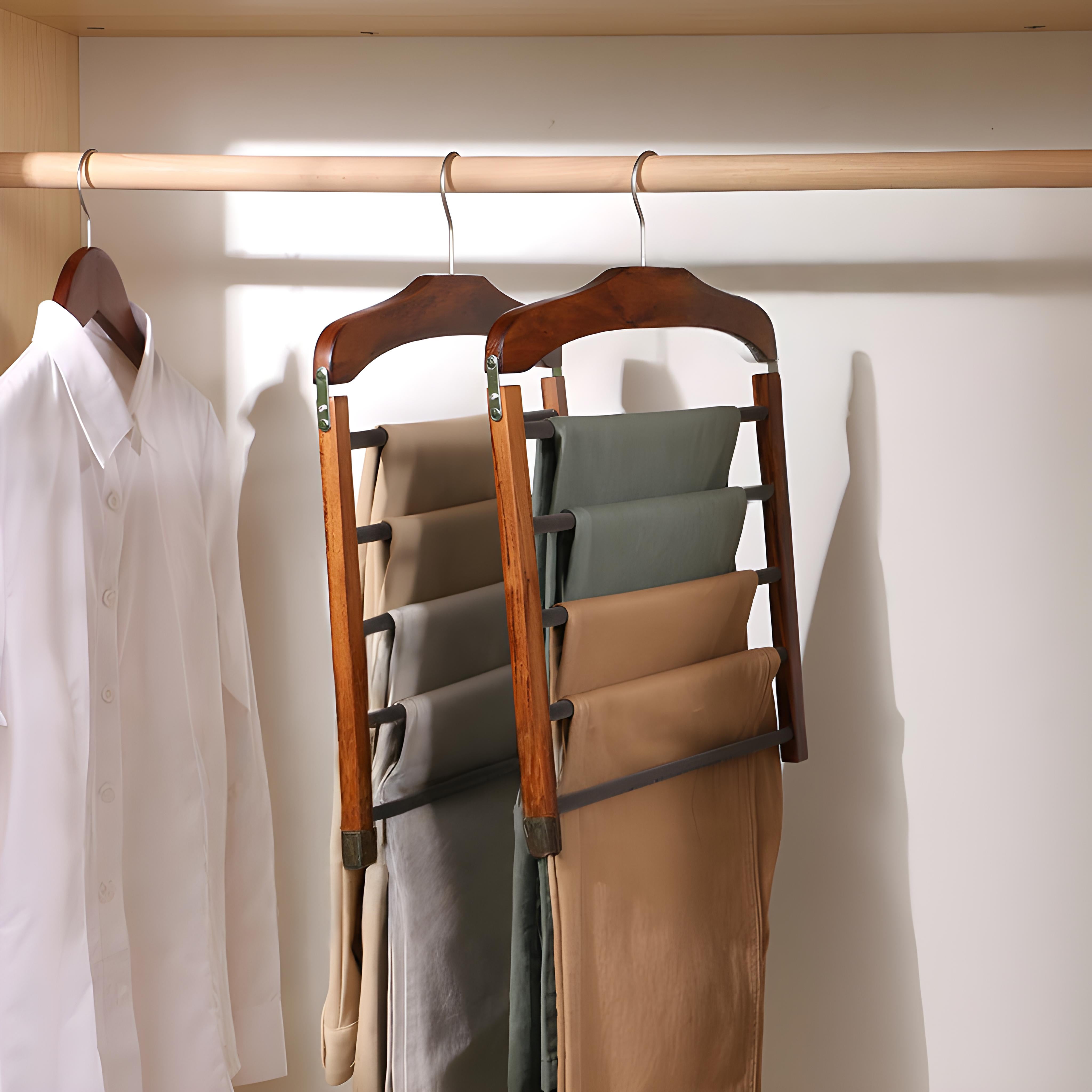 Eleganter Holz-Kleiderbügel - Stilvolles Massivholz Design für Ihre Garderobe 5