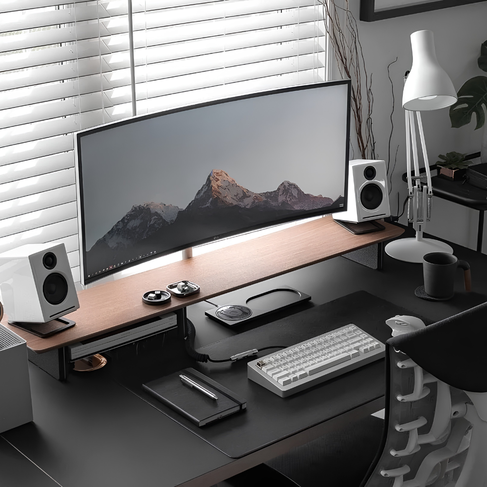 Elegante Schreibtischmatte - Wasserabweisend mit Rutschfester Wildleder-Unterlage für Ordentliches Home Office