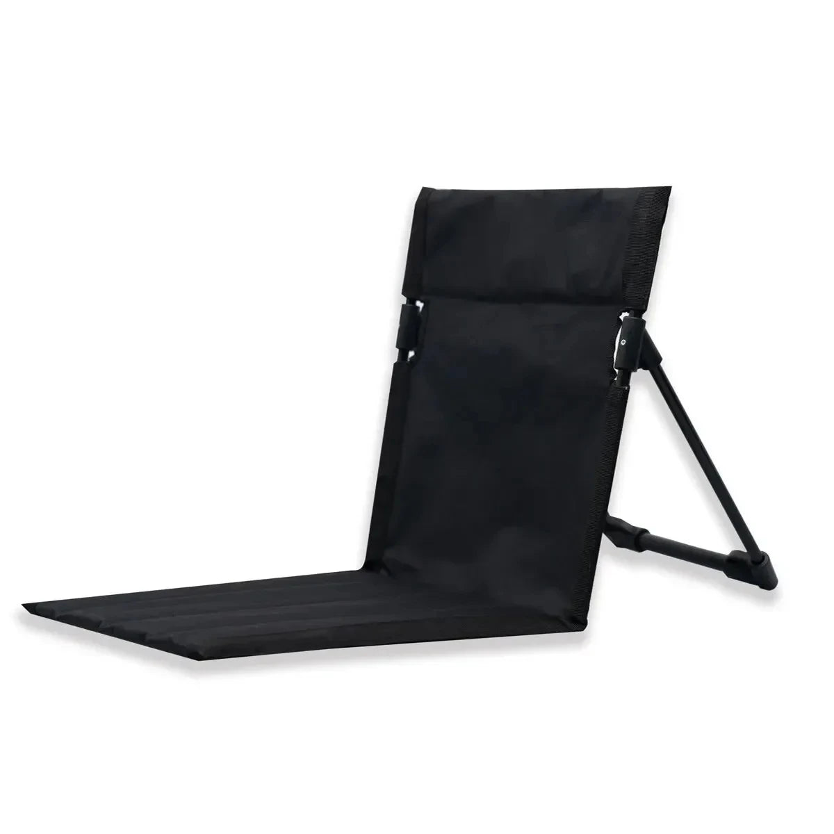Eleganter Klappstuhl - Leichtes Aluminium mit Kissen in Schwarz für Garten und Camping 6