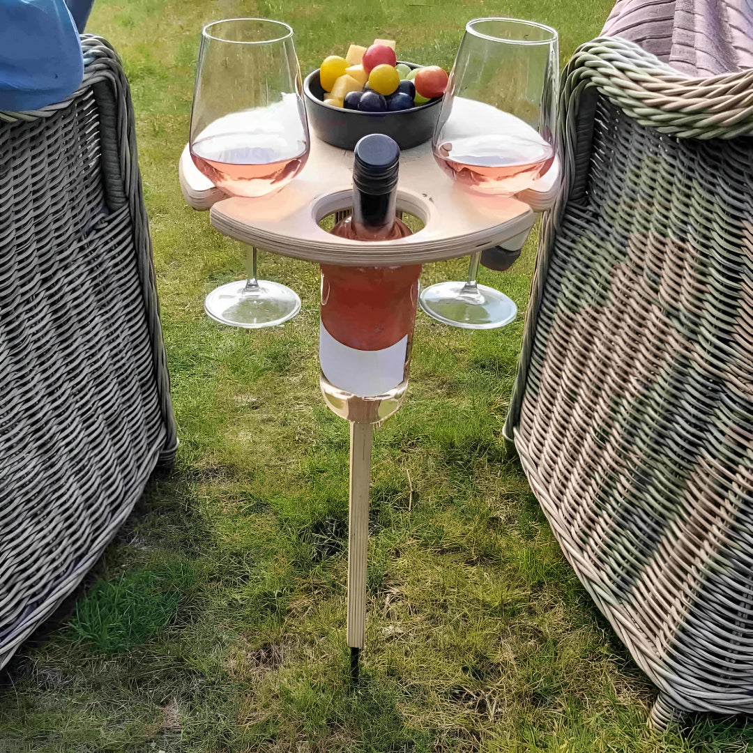 Eleganter Tragbarer Picknicktisch - Hochwertiges Holz für Garten & Outdoor-Aktivitäten