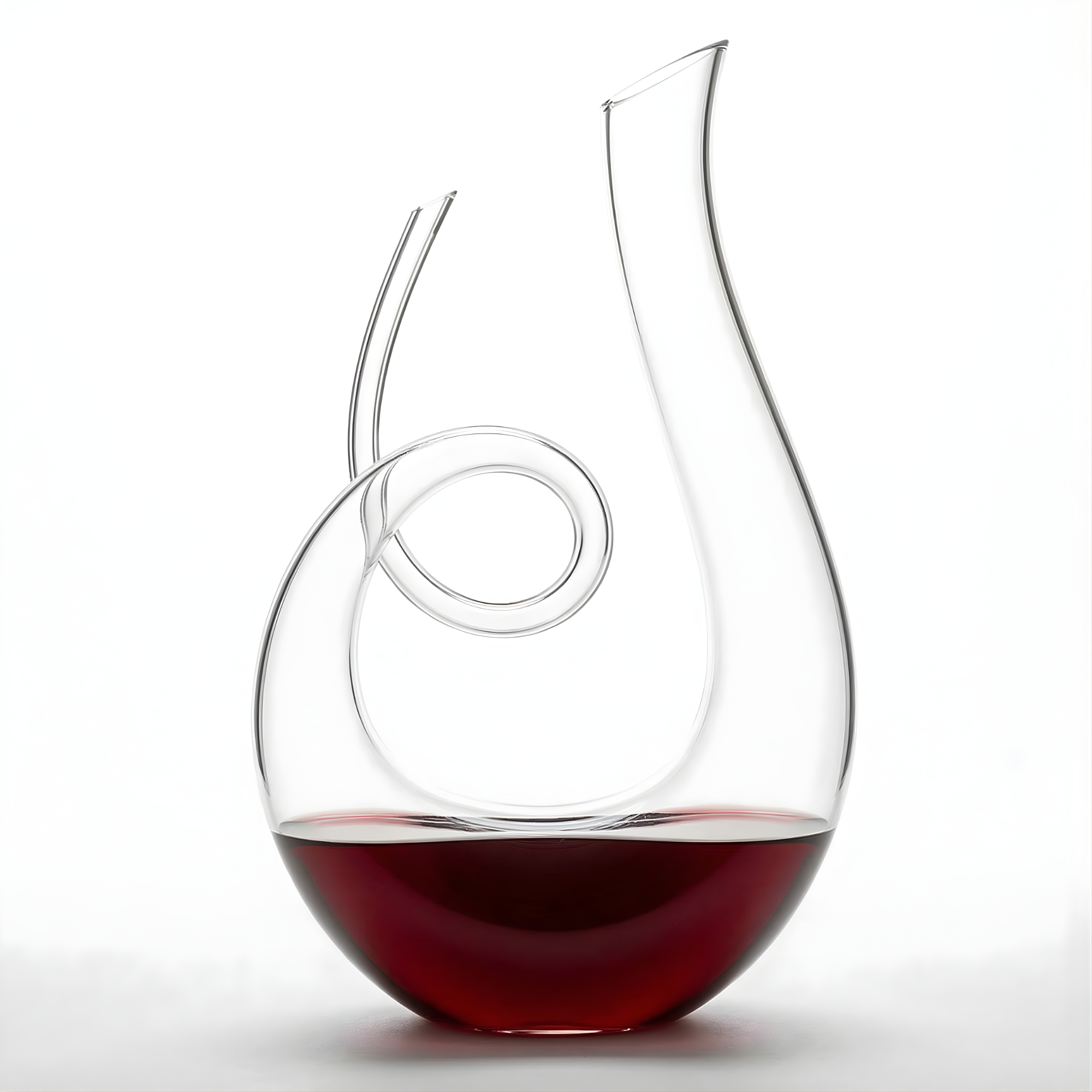 Eleganter Weindekanter - Handgefertigtes Bleifreies Kristall für 750 ml | Stilvolles Weinaccessoire