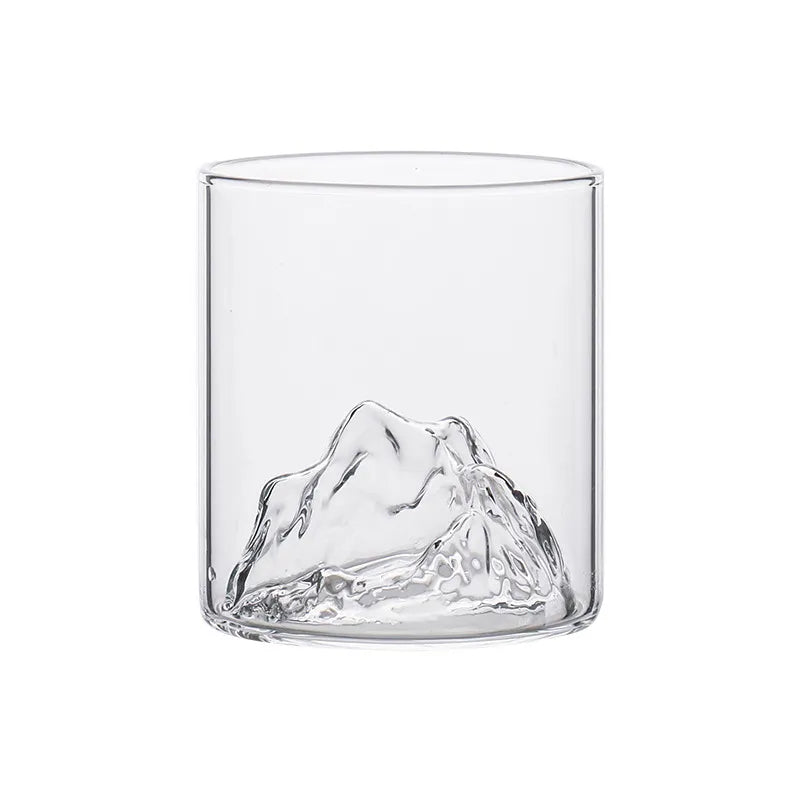 Elegantes 3D-Gebirgsdesign Whiskyglas - Hochwertiges Trinkgefäß für Genussliebhaber 5