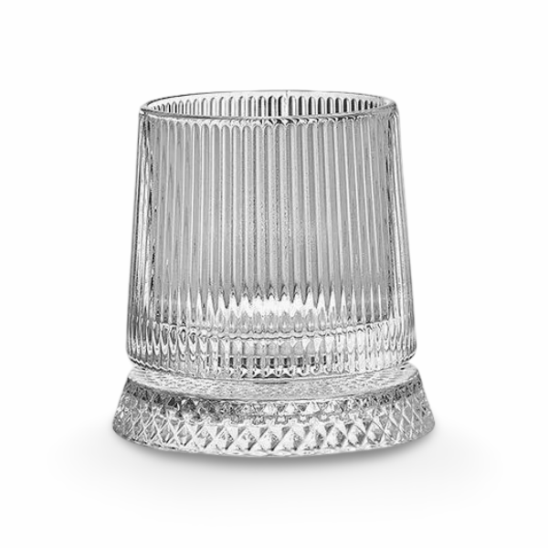 Elegantes Kristall Whiskyglas - 280 ml Rotierendes Design für Stilvollen Genuss