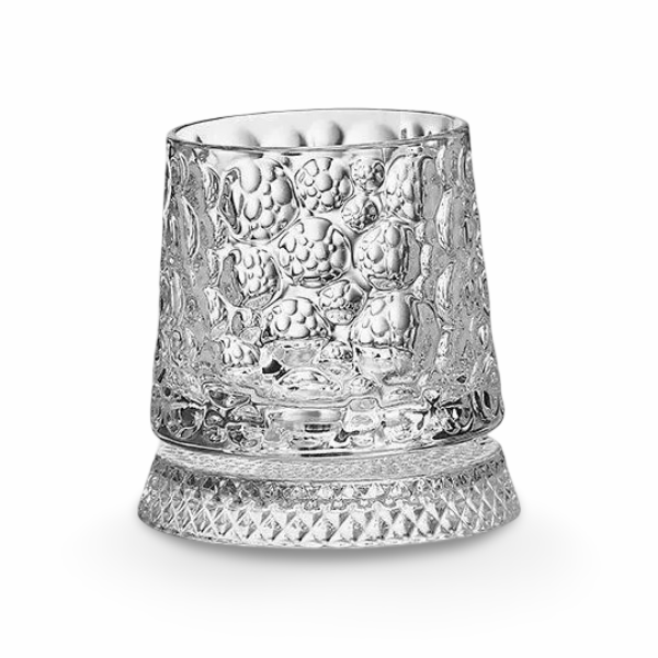 Elegantes Kristall Whiskyglas - 280 ml Rotierendes Design für Stilvollen Genuss