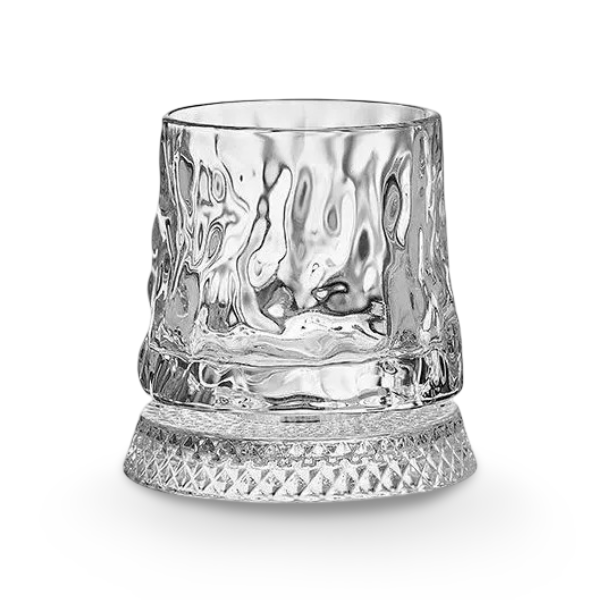 Elegantes Kristall Whiskyglas - 280 ml Rotierendes Design für Stilvollen Genuss