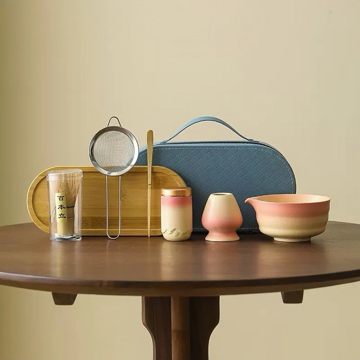 Elegantes Matcha Starter Set - Kompakte Reiseausstattung mit Zeremoniellem Matcha für Unterwegs 5