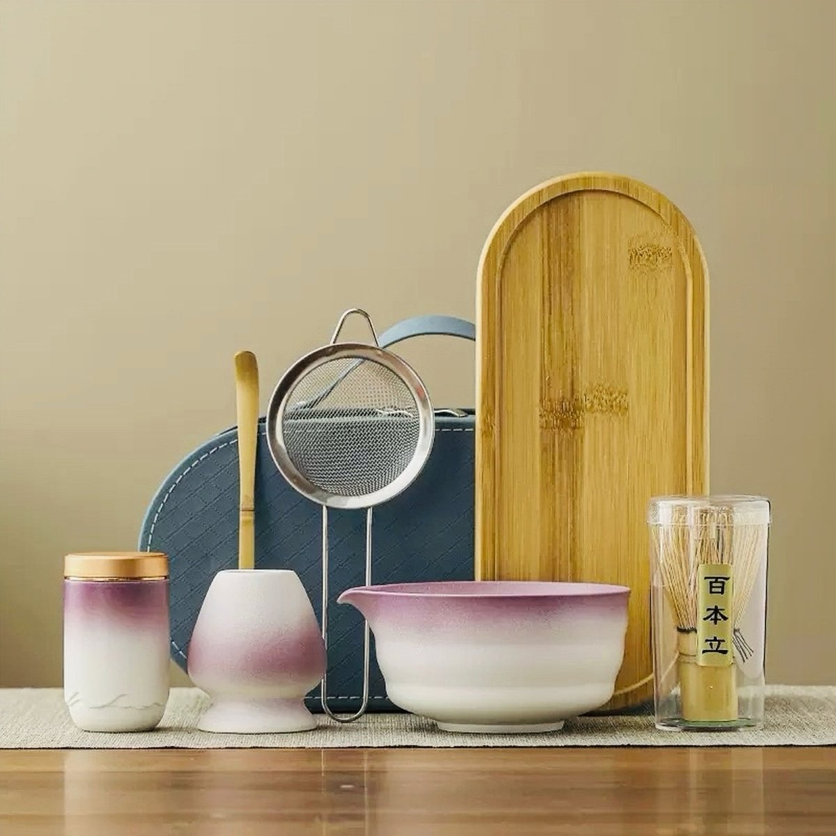 Elegantes Matcha Starter Set - Kompakte Reiseausstattung mit Zeremoniellem Matcha für Unterwegs 6