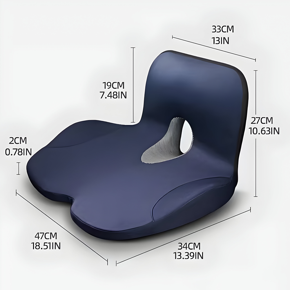 Ergonomisches Komfort Sitzkissen für Verbesserte Haltung und Rückenunterstützung
