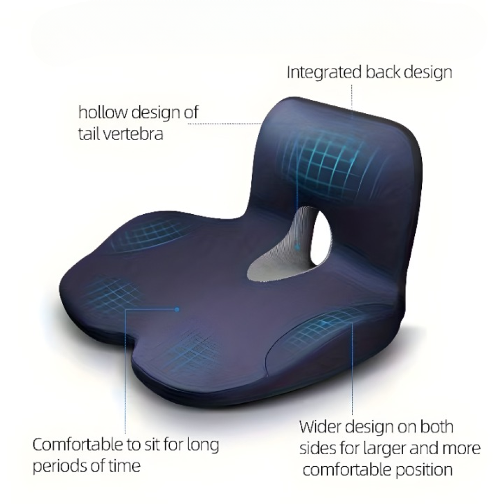 Ergonomisches Komfort Sitzkissen für Verbesserte Haltung und Rückenunterstützung