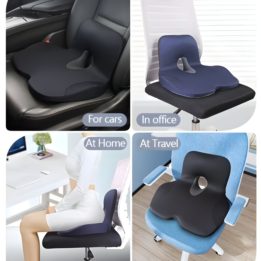 Ergonomisches Komfort Sitzkissen für Verbesserte Haltung und Rückenunterstützung