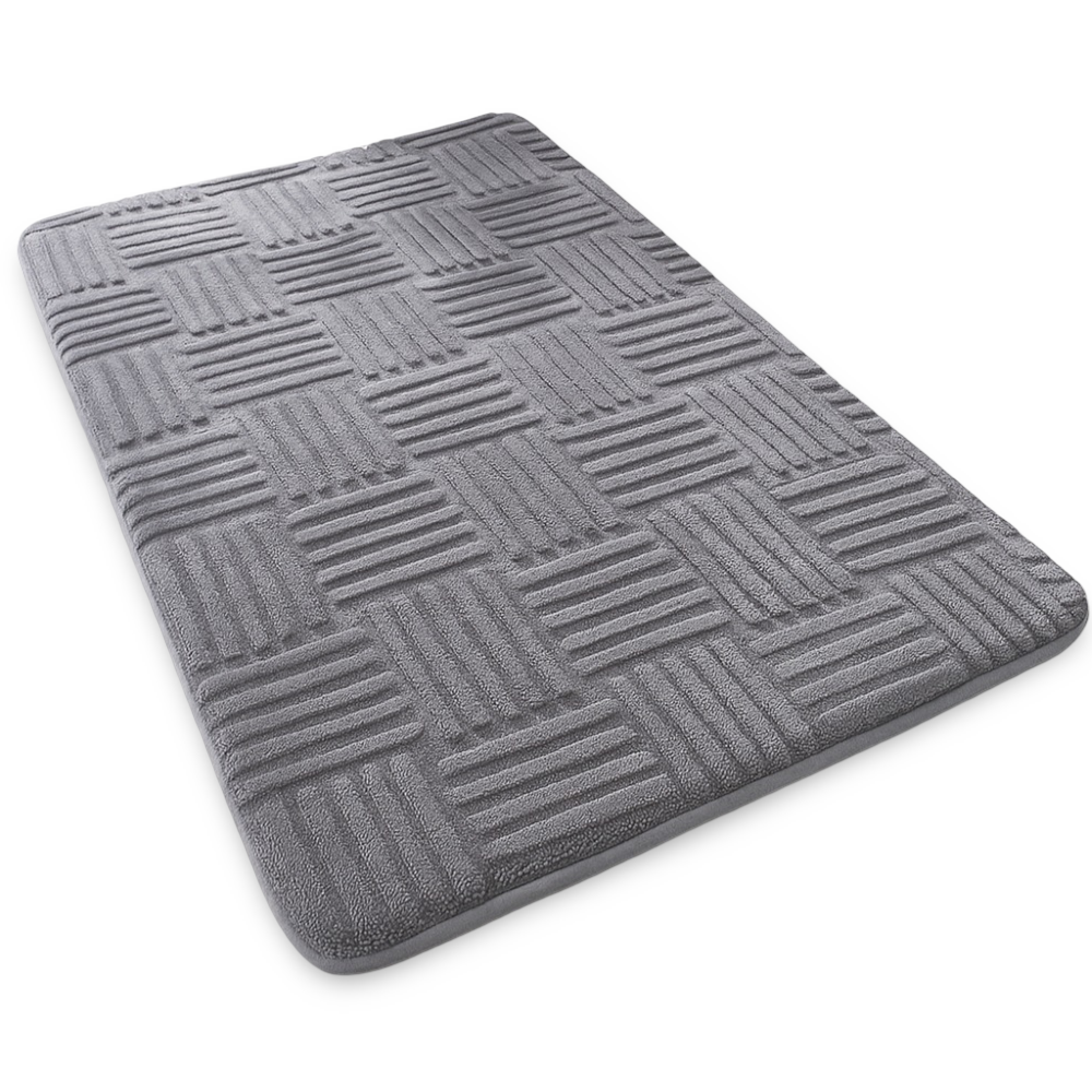 Extra Dicke Rutschfeste Badematte mit Gestreiftem Design - Weich und Hoch Absorbierend für das Badezimmer