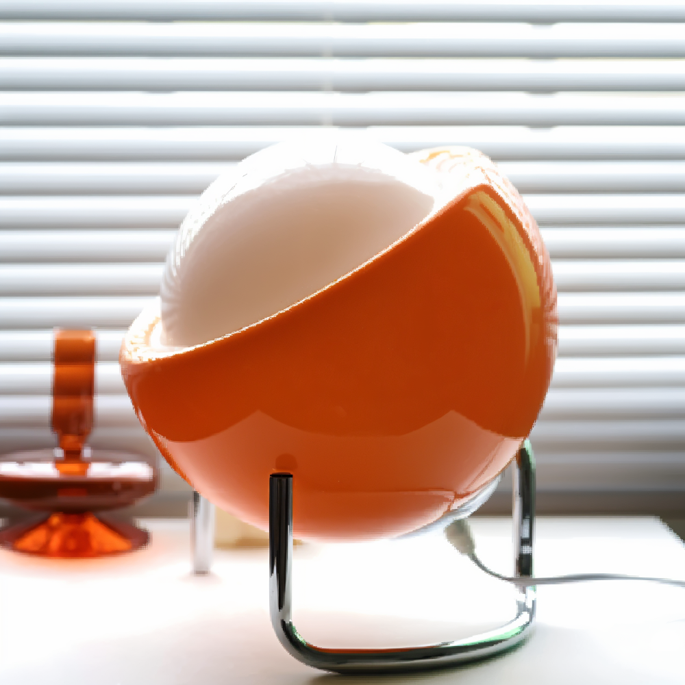 EyeArt Tischleuchte - Orange Glas Tischlampe