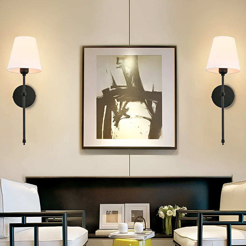 FabDuo WallLamp - Wandleuchte aus Metall mit Stoffbezug