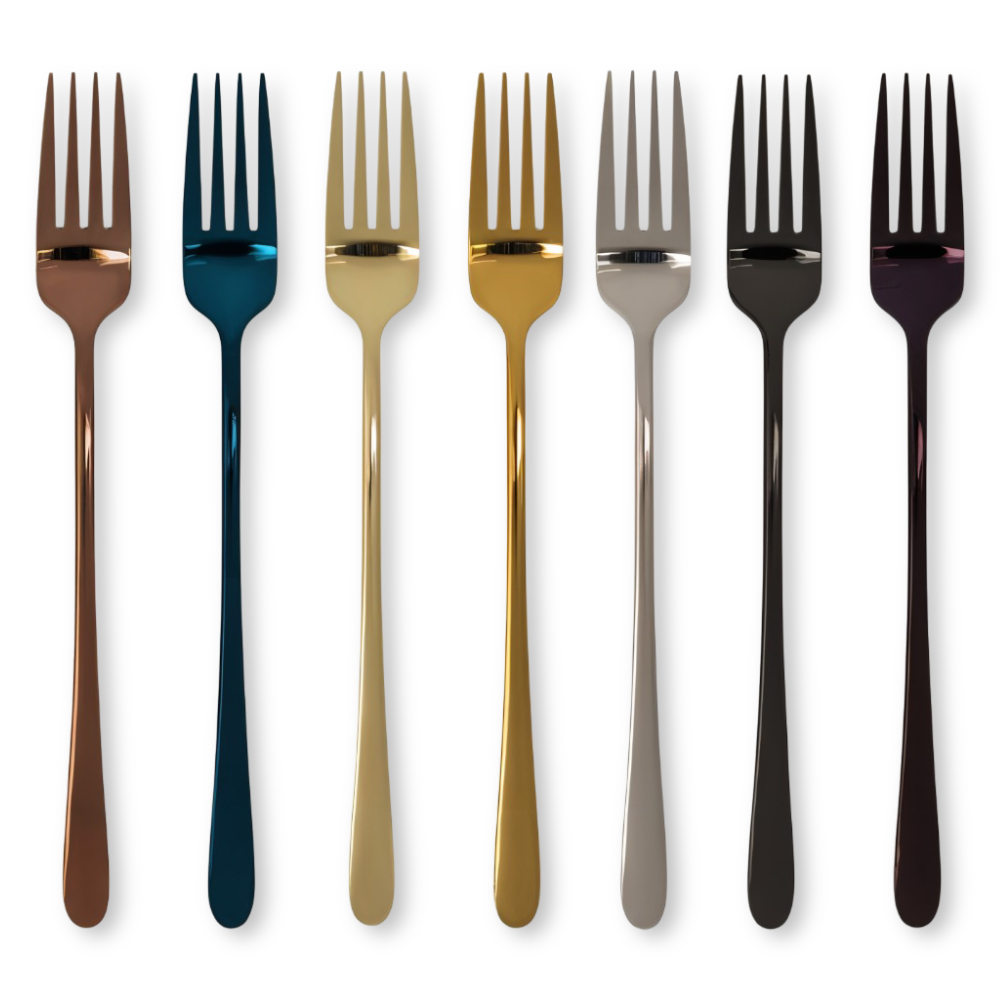Fancy Fork Set - 4/6 Stück Bunte Edelstahlgabel