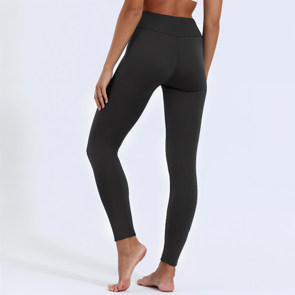 FitFlex Fleece Legging - Plüschhose mit hoher Taille und Dehnbarkeit für Frauen