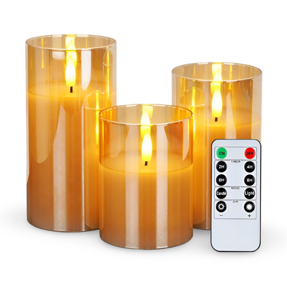 Flammenlosen LED Kerzen für Halloween und Weihnachten - Sichere, Realistische Beleuchtung für Festliche Anlässe