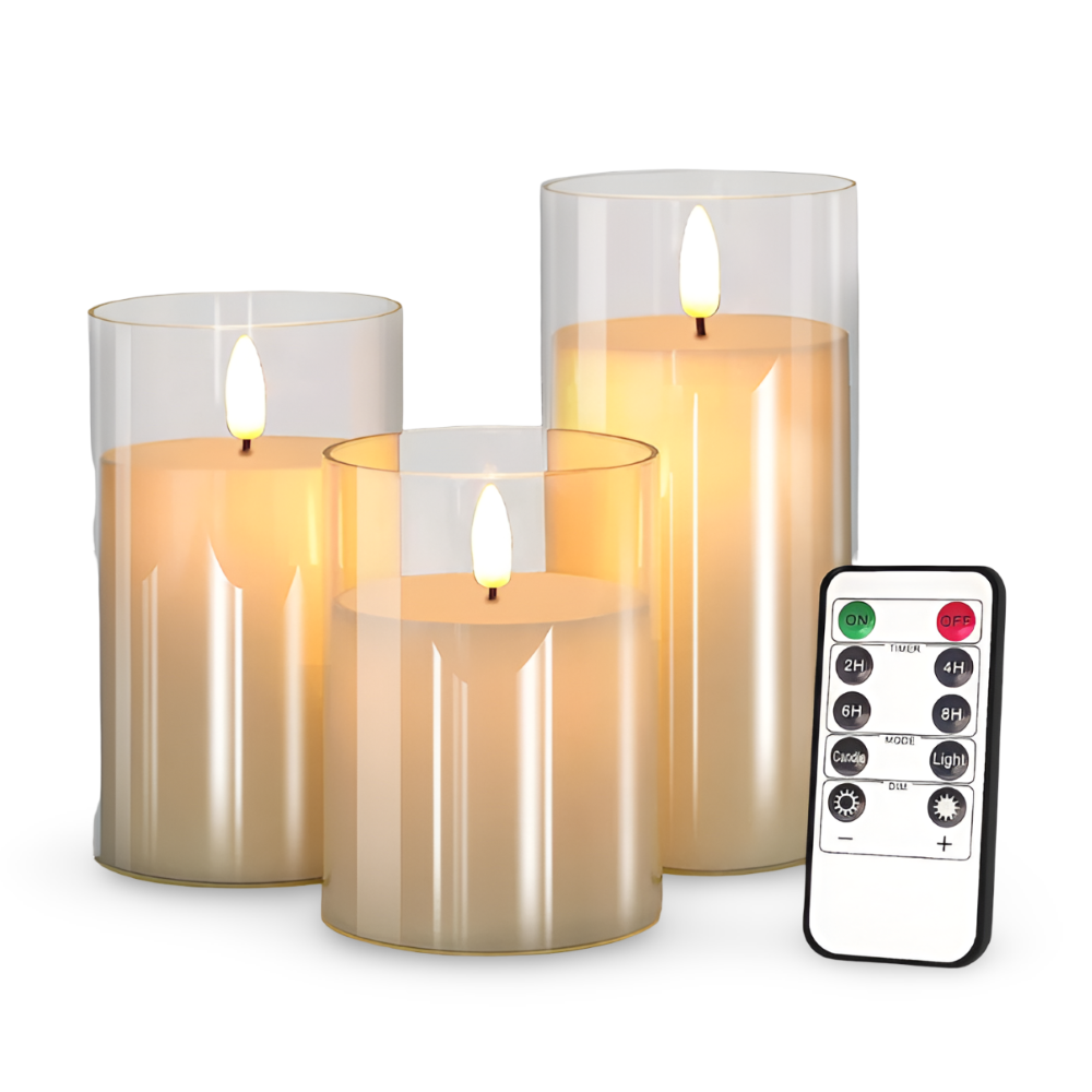 Flammenlosen LED Kerzen für Halloween und Weihnachten - Sichere, Realistische Beleuchtung für Festliche Anlässe