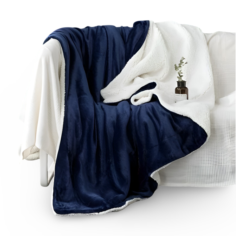 Fleecy Plaid - Dicke & Flauschige Flanell Sherpa Fleece Blanket