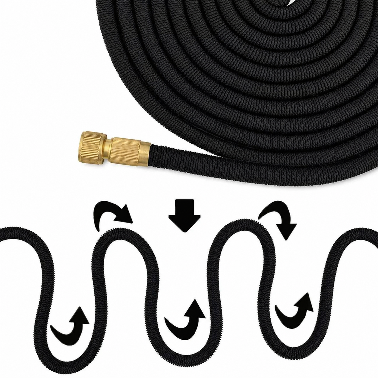 Flextor Flexibler Gartenschlauch | 15 Meter, Hochdruck Design 3