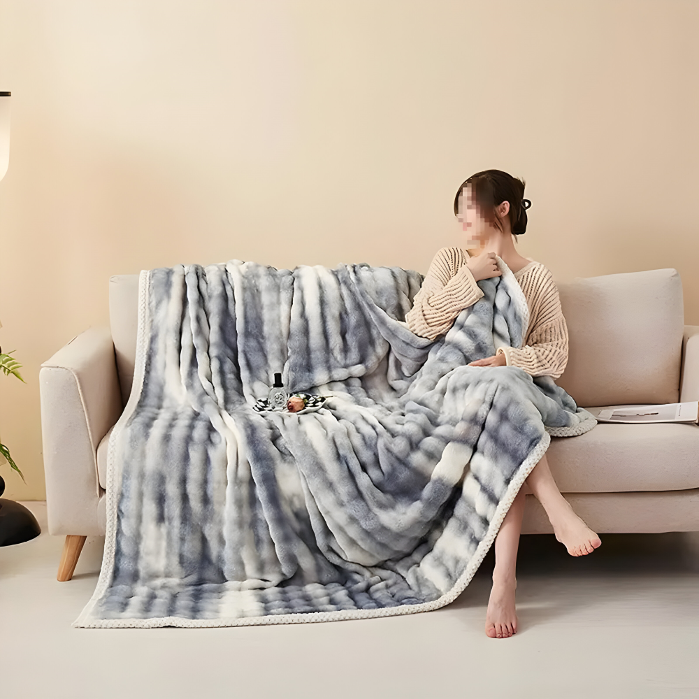 Fluffy Plush Winter Kusheldecke - Ultra-weicher, Gemütlicher Komfort für Kalte Nächte