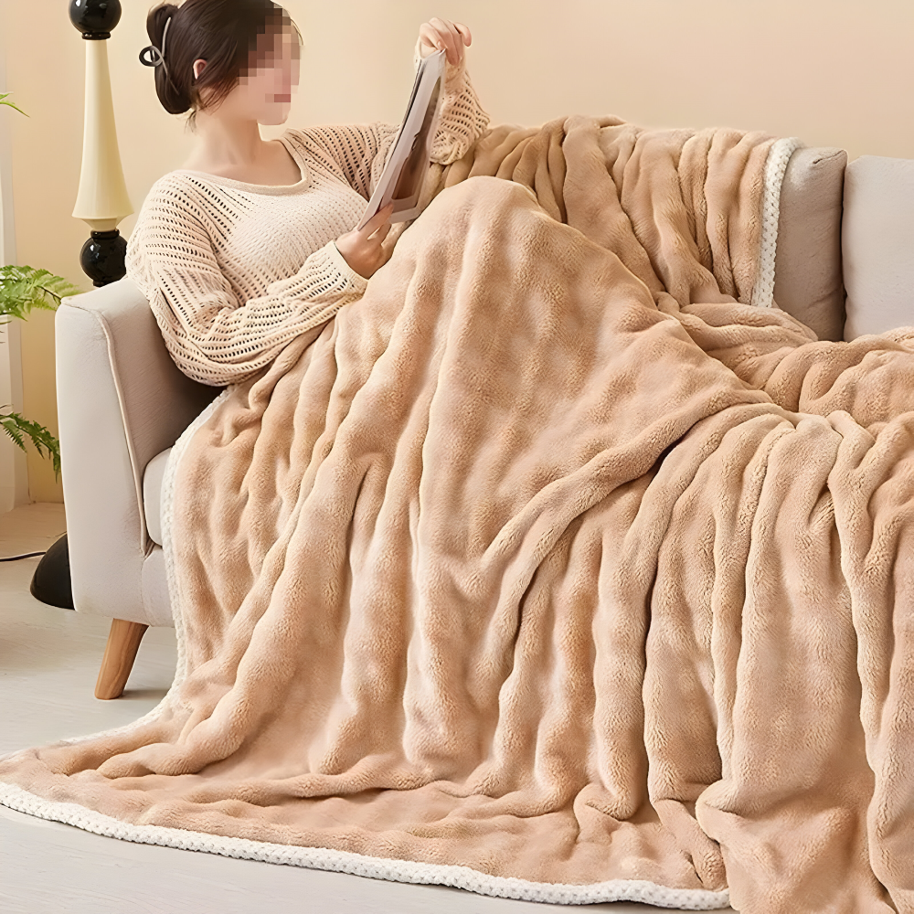 Fluffy Plush Winter Kusheldecke - Ultra-weicher, Gemütlicher Komfort für Kalte Nächte