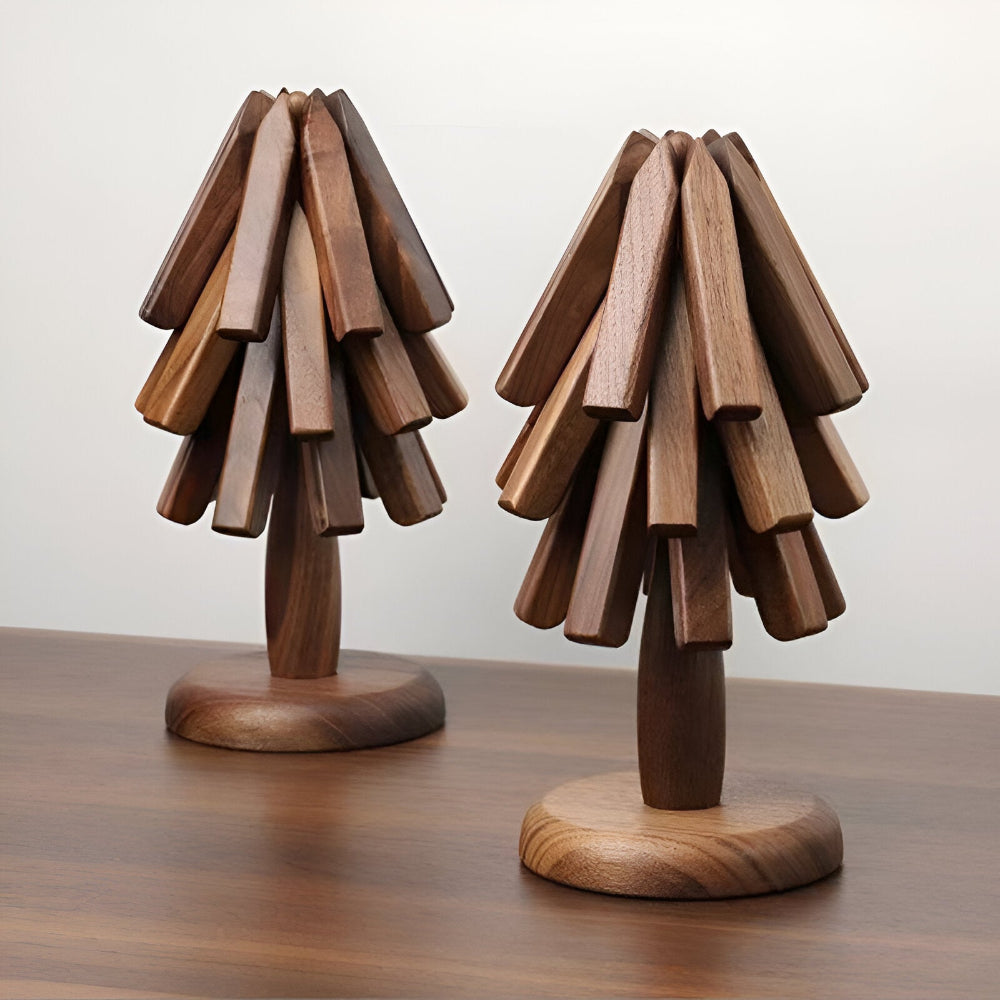 Faltbare Walnuss Tischunterlage - Elegante und Nachhaltige Matte für Ihr Zuhause