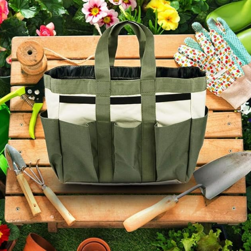 Garten Werkzeugtasche mit Fächern – Robuste Aufbewahrungstasche für Ga