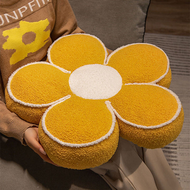Gemütliches Dekokissen - Hautfreundliches Teddyfleece mit Blumenmuster für Wohnräume 7