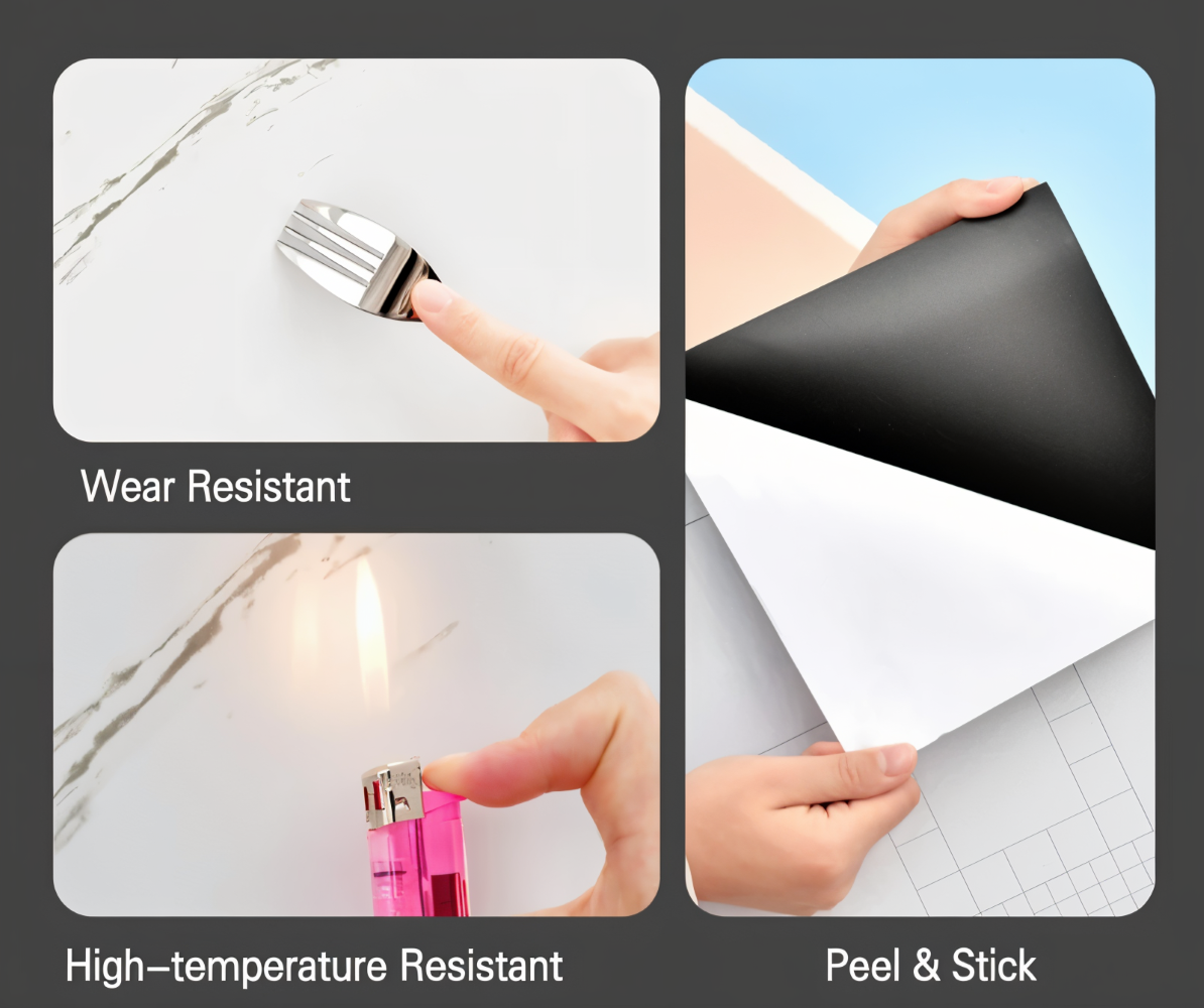 GlossyLux Wandpaneele - Wasserfest, Selbstklebende PVC-Panels zur Wandmontage