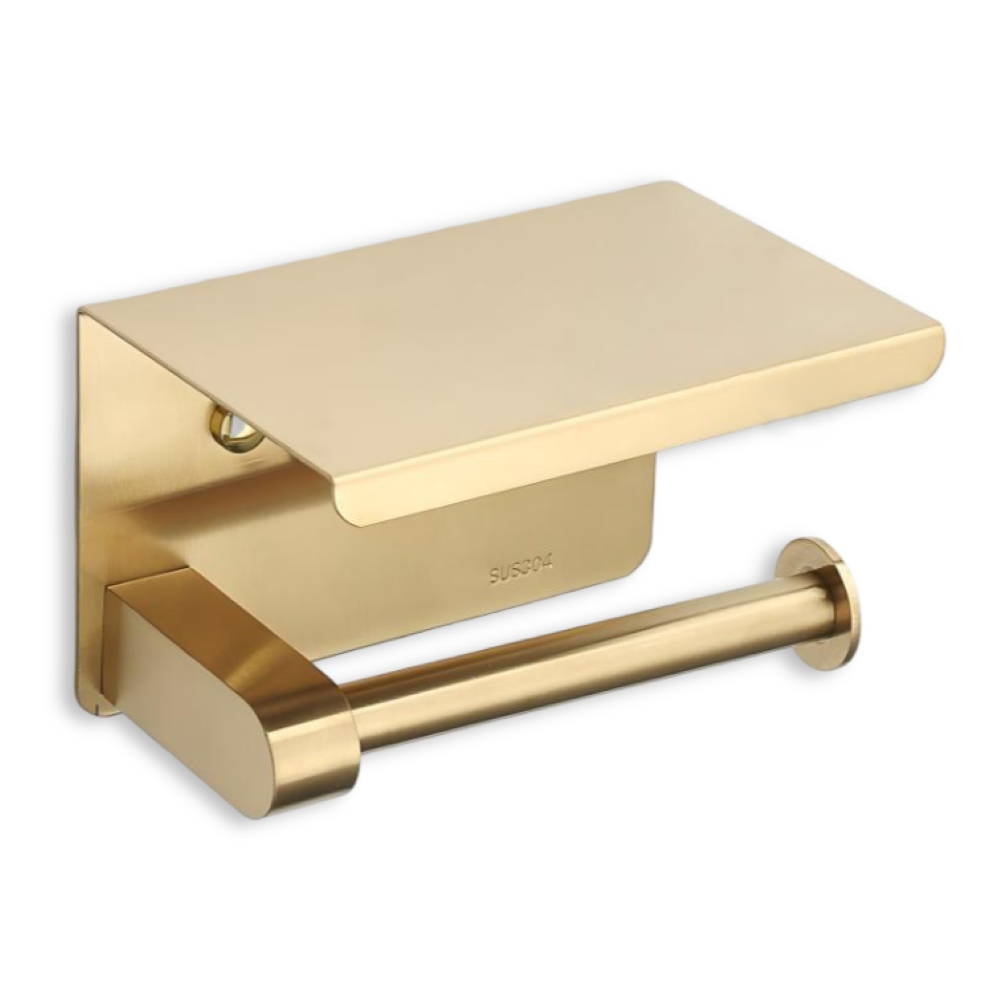 Handtuchhalter Gold Gebürstet - Edelstahl Wandmontage Handtuchstange