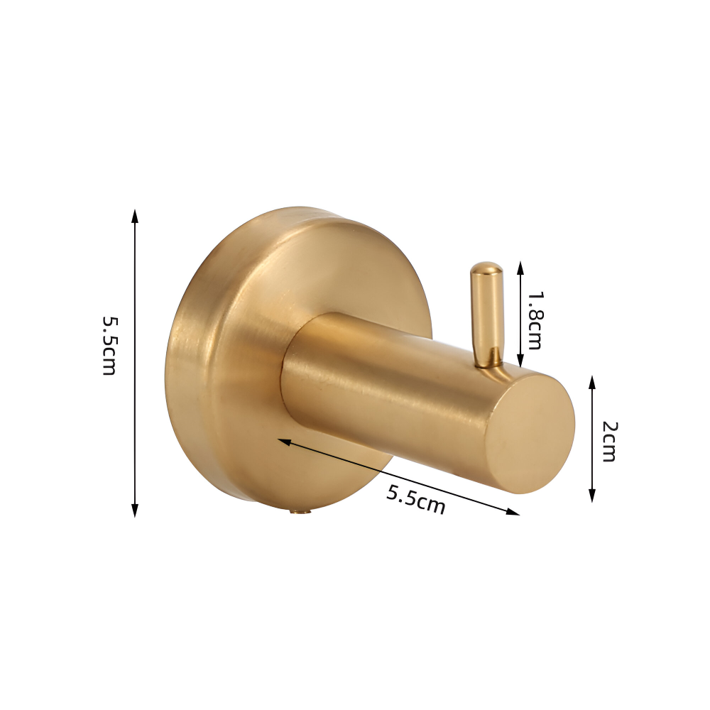 Handtuchhalter Gold Gebürstet - Edelstahl Wandmontage Handtuchstange