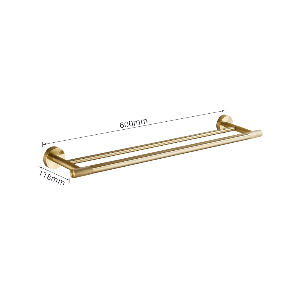 Handtuchhalter Gold Gebürstet - Edelstahl Wandmontage Handtuchstange