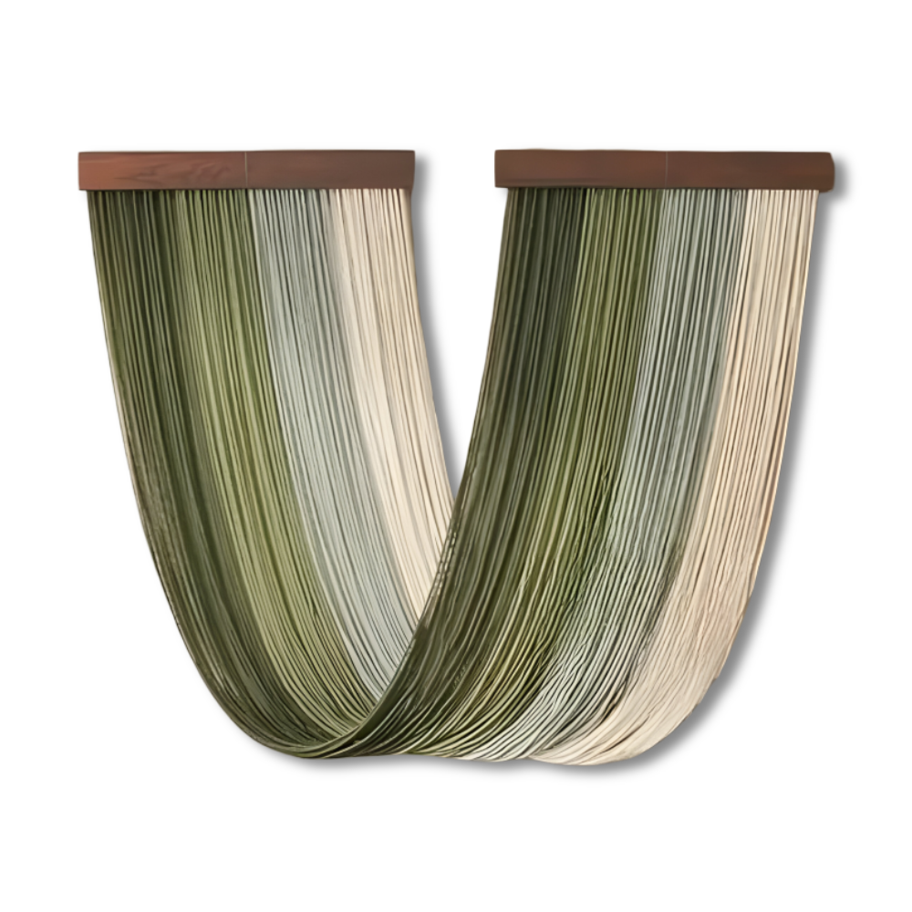 Handgefertigter Bohemian Makramé Wandteppich mit Dekorativen Quasten