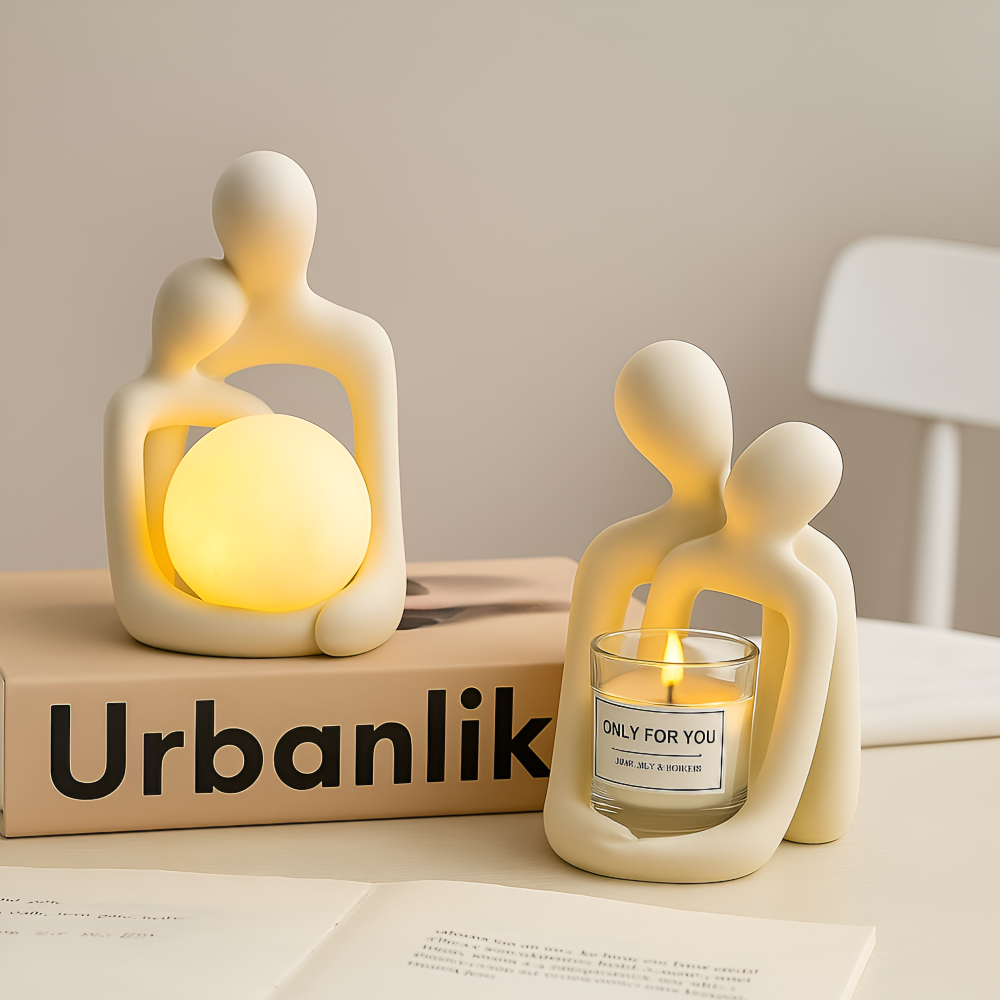 Handgefertigte Hübsche Paar Figuren - Elegante Deko Figuren für Ihr Zuhause