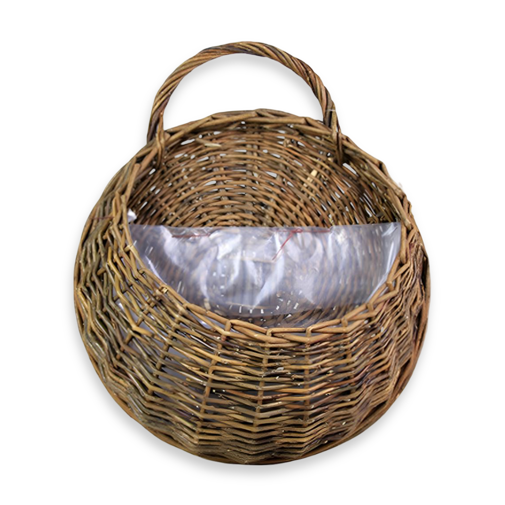 Handgefertigter Rattan Wandkorb - Natürliche Eleganz für Pflanzen und Blumen