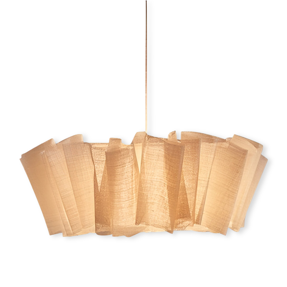 Handgefertigter Minimalistischer Pendelleuchten - Elegante Hängelampe mit Stoffschirm